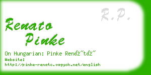 renato pinke business card